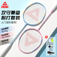 匹克羽毛球拍對拍碳復合耐打成人學(xué)生套裝訓練比賽拍 3311紫色/彩蘭