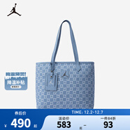 NIKE JORDAN 耐克AJ男女23號牛仔托特包新款手提包大容量學(xué)生單肩包 牛仔藍 8/20【35*27*15cm 約14.1L】
