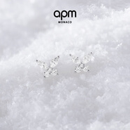 APM Monaco蝴蝶銀耳釘女首飾耳釘簡(jiǎn)約氣質(zhì)時(shí)尚禮物送女友