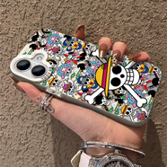 拉瑪迪 適用榮耀500手機殼500Pro潮帥酷動(dòng)漫骷髏頭輕薄全包防摔新款保護套海賊王磨砂創(chuàng  )意網(wǎng)紅散熱 月光銀C-海賊骷髏 榮耀500