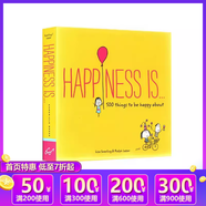 幸福是500件關(guān)于快樂的小小事Happiness is 500 Things to be Happy About 心靈雞湯治愈系英文原版繪本漫畫書 Lisa Swerling 綠山墻