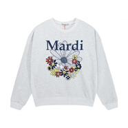  Mardi Mercredi南巷韓代Mardi25秋新款正確彩色花朵小雛菊長(cháng)袖衛衣上衣百搭 NX燕麥/藏青 均碼