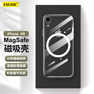 ESCASE 蘋果XR手機殼磁吸 iPhonexr保護套 magsafe磁吸充電殼超薄防摔殼男女款分體式 透明HTC-14