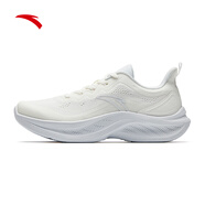 安踏（ANTA）飛云 | 女鞋跑步鞋女秋新款軟底運動(dòng)鞋減震慢跑鞋旅游鞋 象牙白/淺霧灰-2 35.5