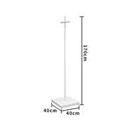 語(yǔ)森憶服裝店展示架白色服裝架簡(jiǎn)約鐵藝正掛女裝店貨架側掛衣架陳 正掛架長(cháng)40x180cm 官方標配