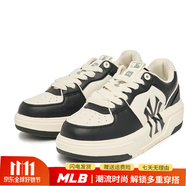 MLB男女情侶休閑時(shí)尚厚底增高通勤百搭增高NY學(xué)長(cháng)鞋潮流鞋休閑鞋 紐約洋基隊/黑色 40.5