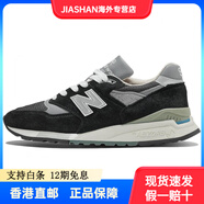 NEW BALANCENewBalance998男鞋黑灰美產(chǎn)皮革耐磨舒適低幫 黑灰 42.5 D寬