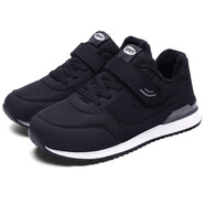 花花公子（PLAYBOY）正牌足老人鞋男秋冬季閏月爸爸軟底防滑父親中老年休閑運動(dòng)鞋 M1688黑色男款冬季加絨官方 38