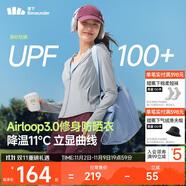 蕉下（beneunder）防曬衣女外套涼感修身短款辣妹防紫外線女AL119烏云灰M