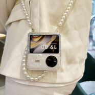 塔西爾 TASEER HERZOG適用vivoxflip手機殼新款斜跨vivoxflip折疊女款硅膠保護殼折疊屏硅膠殼vivi防摔手機套 創(chuàng  )意貝殼紋+手鏈+斜挎軟殼緊實(shí)哦 vivoXFlip