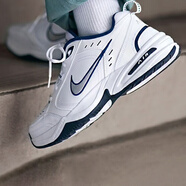 耐克（NIKE）官方男鞋女鞋 AIR MONARCH IV氣墊運動(dòng)鞋休閑鞋老爹鞋跑步鞋鞋子 415445-102 男女同款 藍白 40.5