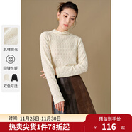 獨束大碼女裝24秋冬新款肌理感蕾絲打底衫微胖mm時(shí)尚百搭顯瘦小衫 云朵白 XL (尺碼：3)