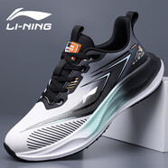 李寧李寧男鞋2025秋季新款網(wǎng)面透氣輕便耐磨休閑運動(dòng)鞋軟底減震跑步鞋 2018皮面灰綠 38