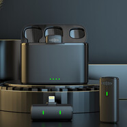 伊酷爾新款無(wú)線(xiàn)領(lǐng)夾麥克風(fēng)帶遙控器聲卡便攜一體機室外降噪直播唱歌專(zhuān)用 g13一拖二蘋(píng)果接口