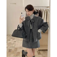 小紅書(shū)同款小個(gè)子香風(fēng)套裝連衣裙子女2024新款入冬天千金穿搭配一 20252024miu里miu氣穿搭微胖掐腰裙裙裝 S S