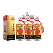 茅臺（MOUTAI）集團醬香型口糧白酒 送禮請客高端大氣 53度 400mL 6瓶 古源陳釀VIP30