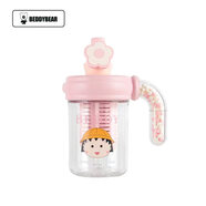 杯具熊（BEDDYBEAR）兒童保溫杯口袋小丸子豌豆玻璃成人塑料學(xué)飲 500ml 【塑料海洋球-丸子】 1個(gè)起單價(jià)
