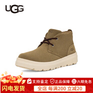 UGG秋季男士舒適平底系帶款純色圓頭潮流時(shí)尚靴休閑短靴 1151773 ALP羚羊棕色 42