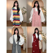 201300秋冬日系針織背心裙連衣裙00 224 均碼 均碼