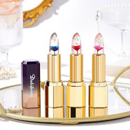 溫變潤唇膏防水不沾杯不掉色保濕鮮果凍透明口紅滋潤鮮花持久 01+02+03[3支裝款式隨心換]