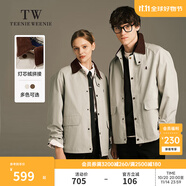Teenie Weenie小熊男裝簡約外套2025秋冬季新款休閑復(fù)古時尚潮流夾克 乳白色 L