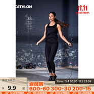 迪卡儂（DECATHLON）跳繩成人中考兒童學(xué)生男女燃脂健身減肥繩子EYE1 3M基礎(chǔ)款水晶黑(圓型握把）