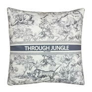 黑白風(fēng)多功能抱枕被子兩用汽車(chē)沙發(fā)蓋毯辦公室午睡空調毯車(chē)載腰枕 灰色叢林 1-兩用抱枕被40x40CM(展開(kāi) 被子11