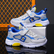 里奇.喬丹   RICKY JORDAN男童鞋子2025春秋新款網(wǎng)面透氣兒童運動(dòng)鞋中大童跑步鞋 1910淺灰雙網(wǎng) 28 內長(cháng)17.7CM