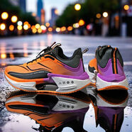 LI NING李寧同款絕影3旋轉鈕扣跑步鞋男新款青少年兒童運動(dòng)競速赤兔8運動(dòng) 絕影3.0【紫微星】旋轉鈕扣 38