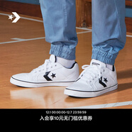 匡威（Converse）官方 El Distrito 2.0 街場(chǎng)2.0男女板鞋黑色167008C 白167007C 38