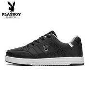 花花公子男鞋運動(dòng)休閑春季潮鞋2024新款小白鞋韓版百搭秋冬季板鞋 5140黑色 39 39收藏+送襪子
