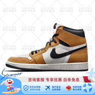 耐克（NIKE）Air Jordan 1 AJ1 喬1 年度新秀 黑白棕腳趾 黃麂皮 555088-700 新秀 36.5