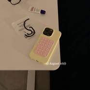 靠森（Kaooseen）ins博主同款小眾個(gè)性粉色吸盤(pán)液態(tài)硅膠韓風(fēng)甜美適用iphone15p 奶黃色液態(tài)硅膠手機殼+淺粉色吸 iPhone12ProMax