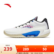 安踏（ANTA）【三分雨LITE V2】籃球鞋男耐磨防滑透氣專(zhuān)業(yè)實(shí)戰低幫運動(dòng)鞋 紙莎白/黑-4 39 (男6.5碼)