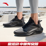 安踏（ANTA）【毒刺】丨運動(dòng)鞋男鞋緩震科技減震跑步鞋 碳灰/黑-1 40