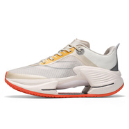 LI NING李寧同款飛電大絕影3.0跑步鞋回彈耐磨減震防滑運動(dòng)鞋跑鞋學(xué)生馬 李寧米白_小絕影3.0升級款 35