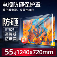 創(chuàng  )京懿選電視屏幕保護罩 適用于長(cháng)虹電視機保護屏防砸護眼罩55寸65寸鋼化 【高清防砸】55吋1240mm*720mm 適用于長(cháng)虹電視機