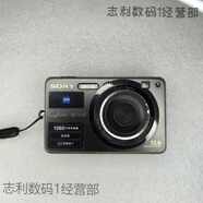 SONY AXSMSONY SESony/ DSC-W630數碼相機卡片機冷白皮復古膠片感CCD   索尼W300黑色1300萬(wàn)像素8