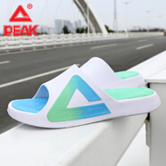 匹克（PEAK）匹克態(tài)極拖鞋夏季戶(hù)外休閑防滑籃球運動(dòng)拖鞋沙灘情侶涼拖鞋男女款 大白/翠綠/白藍 39