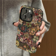 KYODO花海秘境適用蘋(píng)果16promax手機殼iphone14/17菲林小眾15pro新款XS創(chuàng  )意全包13防摔7SE套12卡通11二 磨砂菲林二合一-花海秘境150815 iPhone 17 Pro