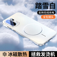 Yswen適用一加Ace6手機殼新款鏡頭膜電鍍磨砂OnePlus磁吸保護套1+Ace6T軟硅膠防摔超薄男女簡(jiǎn)約網(wǎng)紅潮流 【踏雪白/細圈磁吸】電鍍磨砂*鏡頭全包 一加Ace6T
