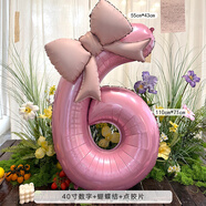 歐妮姿生日場(chǎng)景布置女孩生日道具氛圍男孩派對裝飾蝴蝶結數字氣球6