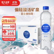 恒大冰泉長白山天然偏硅酸礦泉水 500ml*24【熱門商品】