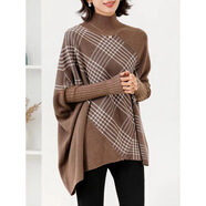 GABALMANIA秋冬季韓版寬松毛衣女蝙蝠袖遮肚上衣 紅咖 均碼