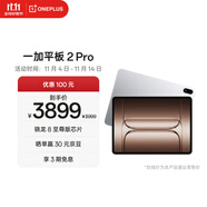一加平板 2 Pro 13.2英寸平板電腦驍龍8至尊版芯片16GB+512GB 冰川銀 游戲辦公學(xué)生