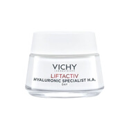 薇姿（VICHY）【法國進(jìn)口】活性塑顏肌源煥活日霜晚霜透明質(zhì)酸抗皺緊致面霜 活性塑顏日霜新版50ml【一瓶】