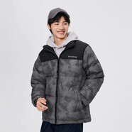 波司登（BOSIDENG）羽絨服女裝短新款立領(lǐng)寬松休閑時(shí)尚冬季厚款外套 巖灰礁海_9BF6 5XL 195_112A