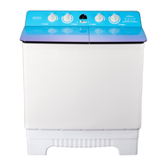 奇帥雙桶系列 38.5公斤超大容量超大脫水桶大雙阻尼鋼化玻璃面板半自動洗衣機