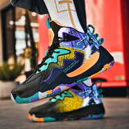 耐克喬丹毒液高回彈籃球鞋摩擦有聲音防滑耐磨輕便透氣青少鴛鴦男女球鞋 摩擦有聲音857黑橘 41