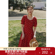 獨(dú)束大碼女裝法式小翻領(lǐng)連衣裙女夏季新款遮肉顯瘦雪紡裙子 方領(lǐng) XL （尺碼：3）